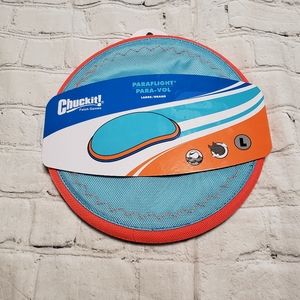 Chuck it Dog Flying Disc. Dog toy.